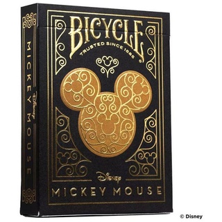 BICYCLE Spiel, Familienspiel Bicycle® Disney - Black & Gold Mickey, Partyspiel bunt