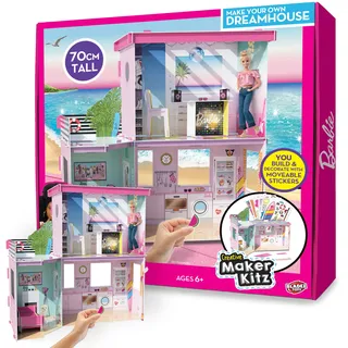 BLADEZ Barbie Dreamhouse, Make Your Own/Build Your Own Dream House, Personalisierbares Puppenhaus mit wiederverwendbaren Aufklebern, Creative Maker Kitz von Bladez Toyz