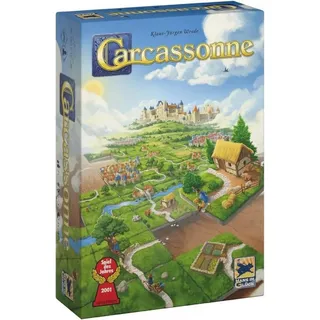 Hans im Glück Spiel Carcassonne V3.0 Grundspiel Familienspiele Strategiespiel bunt