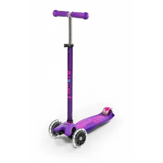 Micro Mobility Maxi Micro Deluxe LED, Kinder, Klassischer Roller, Violett, Junge/Mädchen, Asphalt, 50 kg - Violett