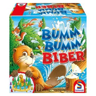 Schmidt-Spiele Brettspiel 40618 Bumm Bumm Biber, ab 4 Jahre, 2-4 Spieler