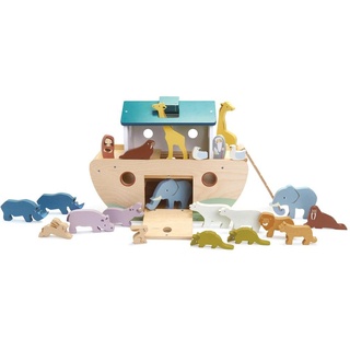 Tender Leaf Toys Arche Noah (Material Holz, Kinderspielzeug, fördert die Feinmotorik, Bunt) 7508306