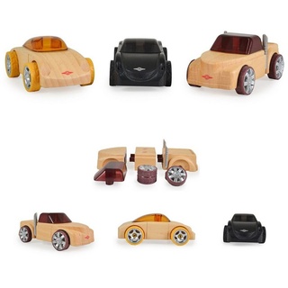 Moni Spielzeug-Auto Holz Mini Spielzeugauto 3erSet, ab 3 Jahre geeignet bunt