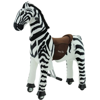 Sweety Toys 11384 Reittier Gross Zebra auf Rollen für 4 bis 9 Jahre -Riding Animal