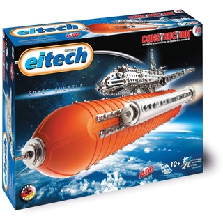 Eitech 00012 00012-Metallbaukasten-Space Shuttle Deluxe Set, 1400-teilig, Multi Color