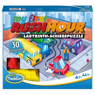 ThinkFun 76443 - My first Rush Hour - Das bekannte Stau-Spiel für Kinder ab 3 Jahren, Logikspiel für 1 Spieler, mit Aufgaben für Anfänger und Experten