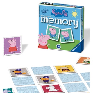 Ravensburger Peppa Pig Mini-Memory, für Kinder ab 3 Jahren, klassisches Bilder-Schnapp-Spiel für passende Paare, 21376 (evtl. Nicht in Deutscher Sprache)