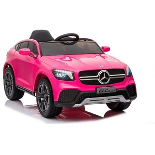 ES-Toys Kinder Elektroauto Mercedes GLC pink Ledersitz EVA-Reifen Fernbedienung