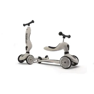 Scoot and Ride Dreiradscooter Highwaykick 1 Ash, 50 kg, Kinder Fahrzeug grau