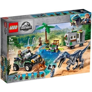 LEGO 75935 Jurassic World Baryonyx' Kräftemessen: die Schatzsuche, Dinosaurier Spielset mit Offroad-Buggy Spielzeug, Bauset