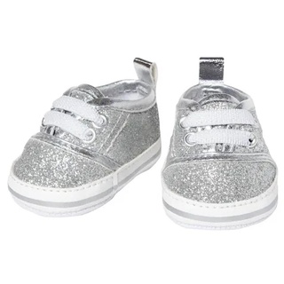 Doll Sneakers Glitter Silver 38-45 cm