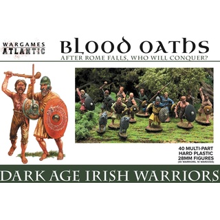 Blood Oaths – Dark Age Irish Warriors – 40 (30 Krieger/10 Warhunde), mehrteilig, Hartplastik, stoßfest, Polystyrol, 28 mm