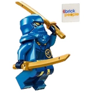 LEGO Ninjago Dragons Rising: Jay Minifigur mit Doppelschwertern - Blauer Ninja ab 6 Jahren