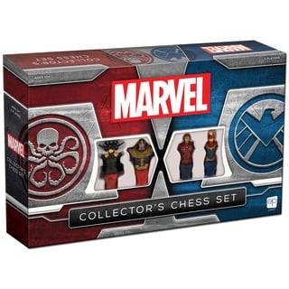 USAopoly - Marvel Sammler Schachset - Brettspiel CH011-000-002000-04 Schwarz