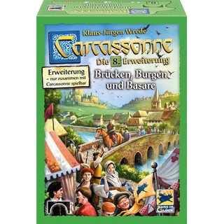 Hans im Glück SSP48267 Carcassonne: Brücken Burgen und Basare Strategiespiel, 8 Jahre to 99 Jahre, grün