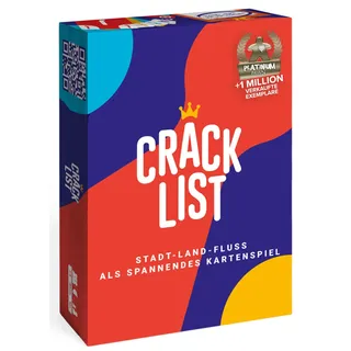 CRACK LIST I Familienspiel I Kartenspiel I 2-8 Spieler I Brettspiele ab 10 Jahre I 30+ Minuten I Spieleabende im Freundes- und Familienkreis I Deutsch