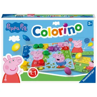 Ravensburger Kinderspiele - 20892 - Peppa Pig Colorino Kinderspiel zum Farbenlernen Mosaik Steckspiel ab 2 Jahre / Ravensburger Spieleverlag / Spiele