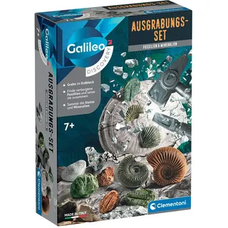 Clementoni Galileo-Ausgrabungsset "Fossilien & Mineralien" - ab 7 Jahren