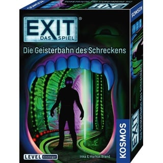 KOSMOS 697907 EXIT - Das Spiel - Die Geisterbahn des Schreckens, Level: Einsteiger, Escape Room Spiel, EXIT Game für 1 bis 4 Spieler ab 10 Jahre, EIN einmaliges Gesellschaftsspiel