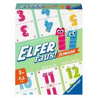 Ravensburger Verlag GmbH Spiel, Familienspiel RAV20947 - Elfer raus! Junior FRITDE, Familienspiel bunt