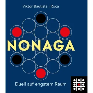 ROMBOL Denkspiele Spiel NONAGA - Duell auf engstem Raum, Strategiespiel, Holzspiel