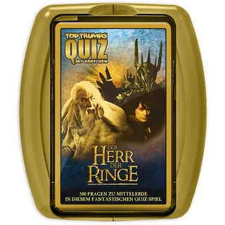 Winning Moves - TOP TRUMPS QUIZ - Der Herr der Ringe - Herr der Ringe Fanartikel - Alter 8+ - Deustch