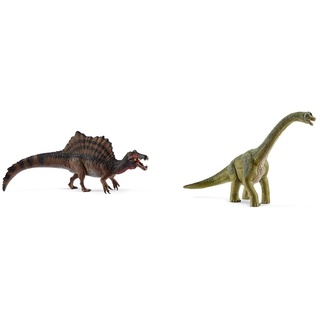 SCHLEICH 15009 Spinosaurus,Multicoloured,40 x 9.50 x 11.10 cm & 14581 Brachiosaurus, für Kinder ab 5-12 Jahren, Dinosaurs - Spielfigur