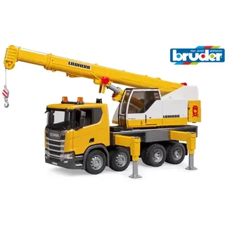 BRUDER - Scania Super 560R Liebherr Kran-LKW mit Light + Sound Modul