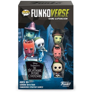 Funko Spiele: Funkoverse - The Nightmare Before Christmas 101 - Lock, Stock & Barrel -TNBC - Leichtes Strategie-Brettspiel für Kinder & Erwachsene (ab 10 Jahren) - 2-4 Spieler