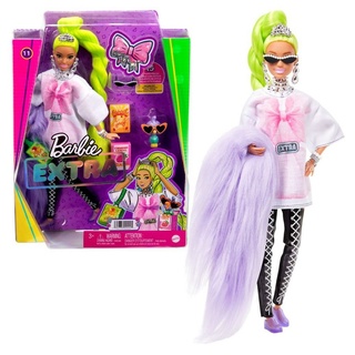 Barbie Anziehpuppe Extra Deluxe Spiel-Set Barbie Puppe Tier & Zubehör Mattel HDJ44 bunt