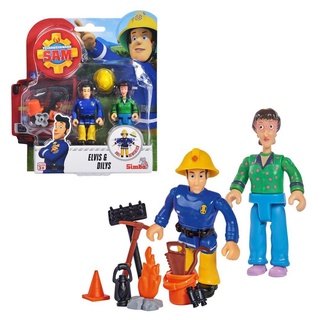 Feuerwehrmann Sam Spielfigur Elvis & Dilys Feuerwehrmann Sam Spiel-Figuren Set Simba Toys