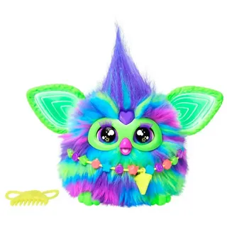 Furby Galaxy Interaktives Plüschspielzeug, leuchtet im Dunkeln, spanische Version