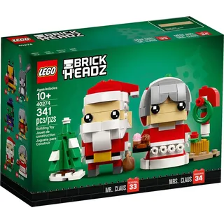 LEGO Herr und Frau Weihnachtsmann - Wünsche Frohe BrickHeadzTM Weihnachten – mit Herrn und Frau Weihnachtsmann!