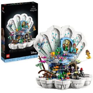 LEGO 43225 Disney Princess Arielles königliche Muschel Set aus dem 2023 Film die Meerjungfrau mit Ursula, Sebastian & Fabius Figuren, Geschenk fü...