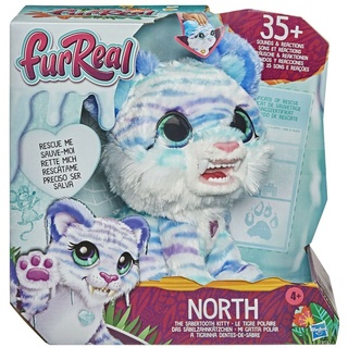 Hasbro E95875L0 furReal North, das Säbelzahnkätzchen interaktives Spielzeugtier, 35+ Geräusch- und Bewegungskombinatio - Beige