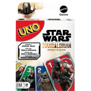 Mattel Games HJR23 - UNO Star Wars The Mandalorian Edition, Kartenspiel, Geschenk für Fans, Erwachsene oder Familien Spielabend, deutsche Version, ab 7 Jahren