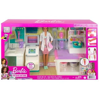 Mattel GTN61 - Barbie - You can be anything - „Gute Besserung“ Krankenstation Spielset mit Puppe