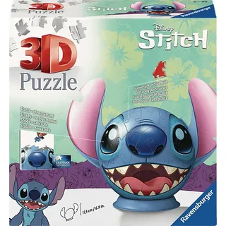 RAVENSBURGER 11574 Disney Stitch Puzzle-Ball mit Ohren 3D Puzzle