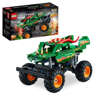 LEGO Technic Monster Jam Dragon, Monster Truck-Spielzeug für Jungen und Mädchen, 2in1-Rennwagen für Offroad-Stunts und als Geschenk für Kinder 42149