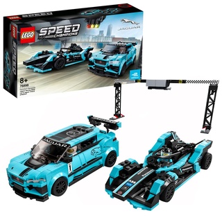LEGO 76898 Speed Champions Formula E Panasonic Jaguar Racing GEN2 car & Jaguar I-PACE eTROPHY, Formel 1 Modellautos, Rennautos, Kinderspielzeug