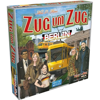 Days of Wonder, Zug um Zug: Berlin, Familienspiel, Brettspiel, 2-4 Spieler, Ab 8+ Jahren, 10-15 Minuten, Deutsch
