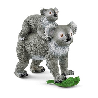 Schleich® Wild Life 42566 Koala Mutter mit Baby Spielfiguren-Set