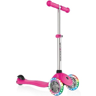 authentic sports & toys Laufrad Authentic Sports Globber Primo Lights Kinderscooter Roller mit Leuchtr rosa