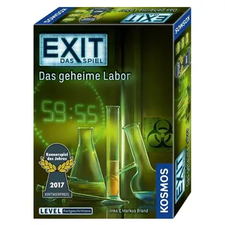 Kosmos Spiel EXIT - Das Spiel: Das geheime Labor (Level: Fortgeschrittene)