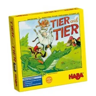 HABA 4478 - Tier auf Tier, Stapelspiel Dieses Spiel fördert: dreidimensionales Denken, Feinmotorik, Auge-Hand-Koordination. Ausgezeichnet mit dem