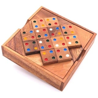 ROMBOL Denkspiele Spiel Color Match - tolles, anspruchsvolles Farb-Puzzle, Legespiel, Holzspiel