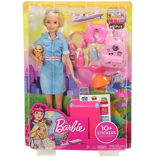 Mattel FWV25 - Barbie - Dreamhouse Adventures - Reise-Puppe (blond) inkl. Zubehör