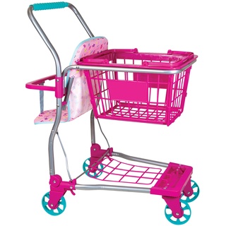 Einkaufswagen Lissi Puppen Shopping Cart mit Puppensitz und Korb