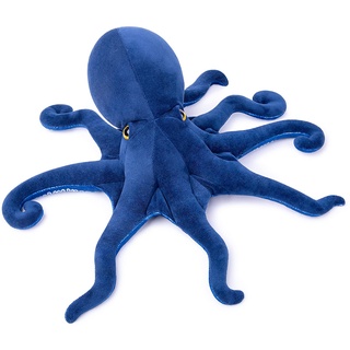 lilizzhoumax Oktopus plüschtier 85cm/33”, Simuliertes Tier Oktopus Plüschtier, Kawaii Oktopus Fisch, Realistische Oktopus Plüsch Spielzeug für wilde Tiere, Geschenk für Kinder blau