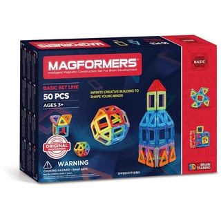 Magformers 50-teiliges Set, Farbe:Multicolor